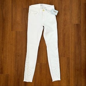 New White Frame Le Skinny Jeans